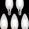 29095 LED filament bulb E14, 4.8 W, 470 lm, 2700 K, pack of 5