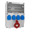 Rozdzielnica budowlana TD-S/FI 32A 4x230V FR skrzynka elektrycna z przyciskiem bezpieczeństwa erbetka Doktorvolt DV-1499-F