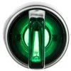 Przełącznik 3-poł. zielony 2Z podświetlany 230V AC pierścień niklowany ST22-P3L.Z-20-LED230AC