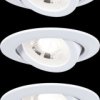93388 Recessed light, 4.8 W, 3000 K, 70°, round, matt white, set of 3