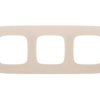 VALENA ALLURE Ramka potrójna kremowy 754313