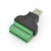 Ethernet RJ45 Male Plug Terminal Block