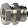 Schott fitting, L 16 mm, 25 bar, brass, nickel-plated, for pipe systems, hoses, ducts, 136683