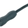 Sensor actuator cable, cable socket, straight to open end, 3 pole, 2 m, PUR, black, 7 A, 79 9150 120 03