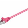 Kabel Patchcord CAT 5e SF/UTP RJ45/RJ45 0,25m purpurowy