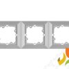 PERŁA Ramka 3 potrójna srebro metalik Ra-3P ABEX