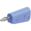 Stäubli 641038-23 LQ-4N-30 Jack plug 4 mm pin blue stackable solder connection