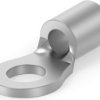 Uninsulated ring cable lug, 0.26-1.65 mm², AWG 22, 3.02 mm, M2.5, gray, 34104