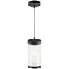 Nordlux 2218053003 Coupar Pendant Light E-27 Black Ribbed Glass Design