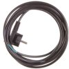 Przewód przyłączeniowy W-3 3x1,0 mm2 czarny z wtyczką kątową 5m 51.930
