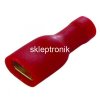 Konektor 4,8 0,5-1,5mm żeński izol. czerwony 5szt