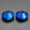 Blue Anodized Aluminum Bumper Feet - Pack of 2