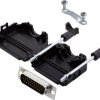 encitech DPPK15-BK-HDP26-K 6355-0011-02 Zestaw listew męskich D-Sub 180 ° Ilość styków: 26 kielich lutowniczy 1 zest.