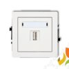 DECO Gniazdo USB-AA 3.0 biały mat 25DGUSB-5 KARLIK