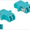 86536 Optical Fiber Coupler LC/LC Duplex 2 pieces light blue
