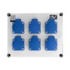 Rozdzielnica budowlana FRED 6x230V gniazda Mennekes Doktorvolt® DV-9627-F