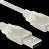 83890 Cable USB 2.0 Type-A male > USB 2.0 Type-A male 3 m transparent