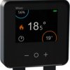 Thermostat, 0 to 45 °C, black, for Wiser hub generation 2, CCTFR6401