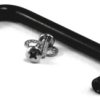 Handle, straight, steel, (W x H x D) 77 x 24 x 6 mm, black, 1427P1BK-1