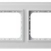 SONATA Ramka podwójna białe szkło szronione R-2RGC/78/00