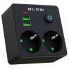Rozgałęźnik Elektryczny R-20 PR BLOW, 2-Gniazda 230V + 2x USB + USB-C, Czarny