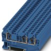 Through terminal block, spring balancer connection, 0.08-6.0 mm², 3 pole, 32 A, 8 kV, blue, 3031403
