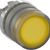 Przycisk, kolor: Żółty, ABB, 1SFA1