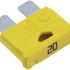 BSB20/5 Bezpiecznik samochodowy 19mm - żółty 20A - cena za 5 sztuk
