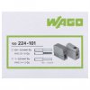 WAGO 224-101 Szybkozłączka przelotowa 2x 1,0-2,5mm2 uniwersalna (na drut / na linkę) 400V/24A ORYGINALNA 100szt.