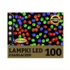 Lampki choinkowe zewnętrzny 100l lampki led 4,95m dekoracji w lini zielony przewód multikolor 13-111