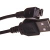 Kabel połączeniowy microUSB 2.0 Typ USB A/microUSB B, M/M czarny 1,8m AK-300127-018-S