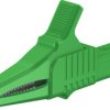 Alligator clip, green, max. 20 mm, L 82.2 mm, CAT II, socket 4 mm, 66.9755-25