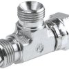 Hydrauliczny adapter teowy gwintowany 4R6MK4S, Connector A G 1/4 żeńskie Connector B G 1/4 żeńskie Parker