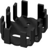 Finger shaped heatsink, (L x W x H) 35.5 x 8.5 x 13 mm, 16 K/W, black anodized, FK 217 SA CB 2 SOT 32