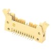 Male connector, 50 pole, pitch 2.54 mm, angled, beige, 09195506913