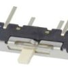 PSM13G4 Przełącznik suwakowy 1 sekcja, 3 pozycje, pionowy