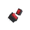 Przełącznik klawisz 230V 1A 2-poz 9,2x13,6mm 1-tor 1xNO+NC czerwony RMRS-102 /