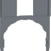 Label holder, 30 x 50 mm, gray, for Harmony XB4/XB5, ZBZ33C0