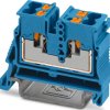 4 wire mini through terminal, push-in connection, 0.14-4.0 mm², 1 pole, 24 A, 8 kV, blue, 1429439