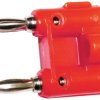 Złącze męskie bananowe Mueller Electric BU-00247-2 BU-00247-2 Długość: 41.148 mm czerwony 1 szt.