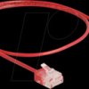 80801 RJ45 Network Cable Cat.6 UTP Ultra Slim 0.5 m red with short plu