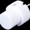 Push button, switching voltage: 100 V, round, white