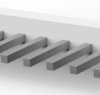 Pin header, 10 pole, pitch 3.96 mm, straight, natural, 1-640383-0