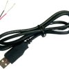 USB-A Male Power Cable - Black