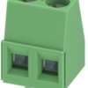 PCB terminal, 2 pole, pitch 5.08 mm, AWG 26-14, 17.5 A, screw connection, green, 1715721