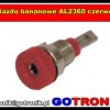 Gniazdo bananowe AL2360 czerwone