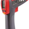 Termometr IR temp: +1250°C ±1,8%, z kalibracją ISO -32 → +1250°C Pomiar ciała: Nie wsp. odległości: 30:1