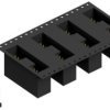 Pin header, 9 pole, pitch 2.54 mm, angled, black, SL10SMD1049SBTR