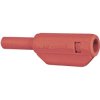 Stäubli 659182-22 SL205-K straight blade plug 2mm pin diameter red stackable