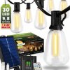 Girlanda Solarna Ogrodowa 30x LED Ozdobne Żarówki 9,8m 2700K Ciepła + Pilot GRATIS PYRIS LUMILED